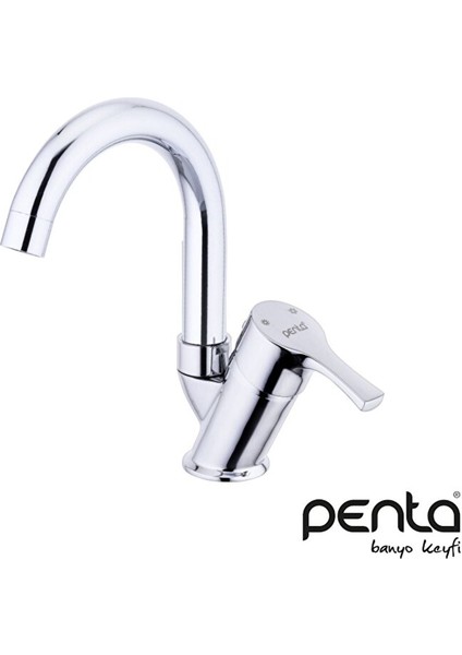 Lıly Yüksek Lavabo Bataryası Kuğu Borulu P6803
