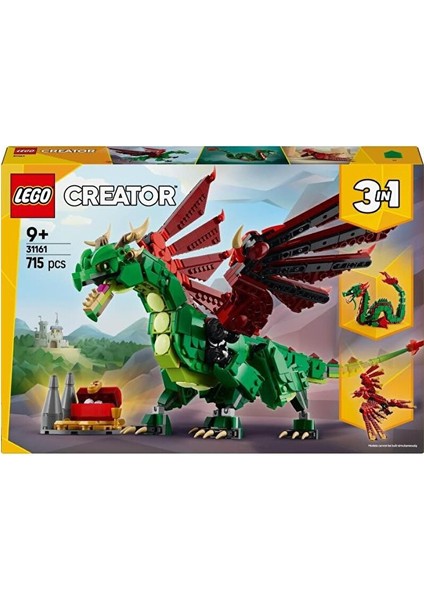 31161 Creator 3’ü 1 Arada Orta Çağ Ejderhası modelleri