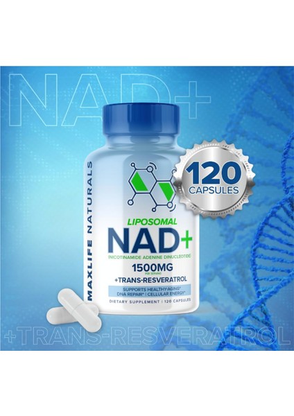 Liposomal Nad+ Trans-Resveratrol 1500 mg - 120 Capsules fiyatları