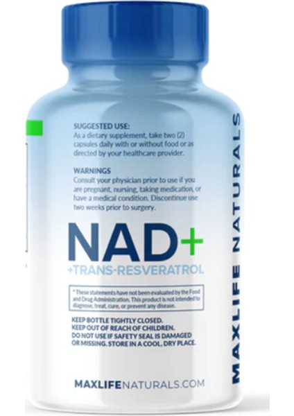 Liposomal Nad+ Trans-Resveratrol 1500 mg - 120 Capsules fırsatları