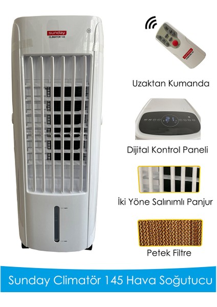 Climatör 145 Iyonizerli Uzaktan Kumandalı Hava Soğutucu
