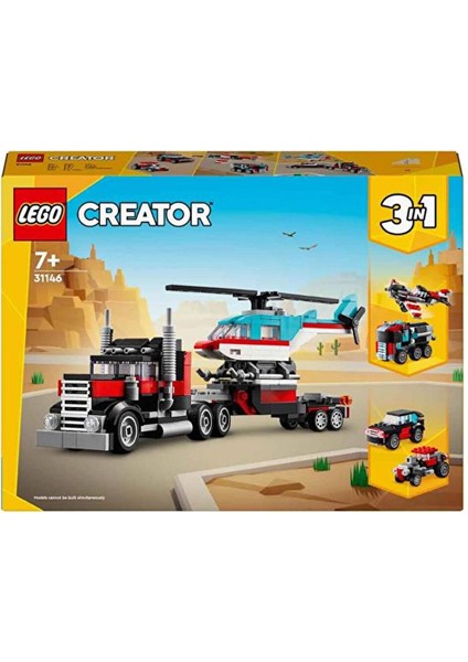 Creator Helikopterli Açık Kasa Kamyon 31146