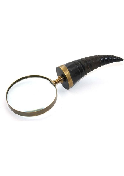 Boynuz Pirinç Büyüteç 16*10 cm