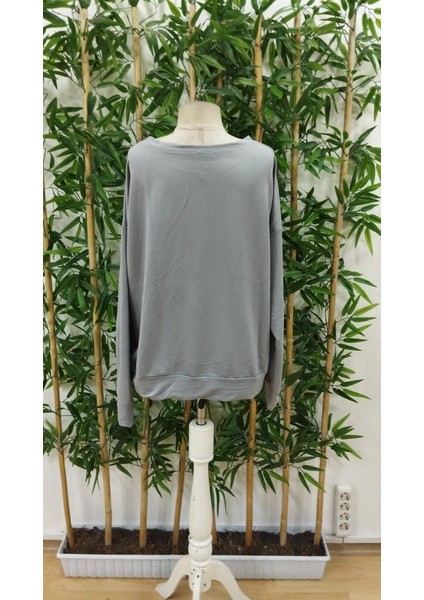 Kadın Uzun Kollu Bisiklet Yaka Desenli Viskon Iki Iplik Bluz indirimleri