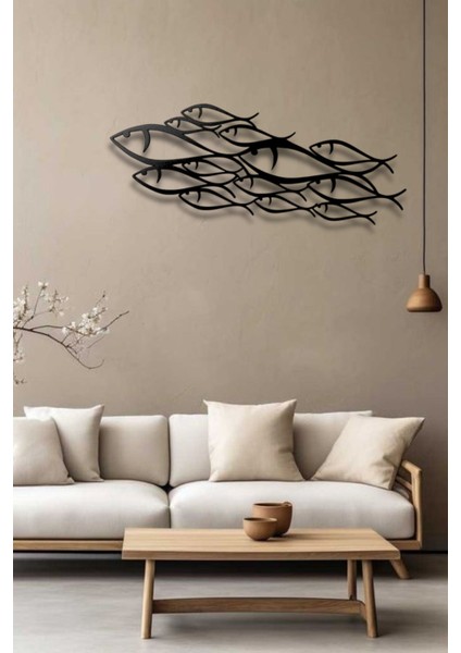 Family Fish Modern Metal Duvar Dekoru fırsatları