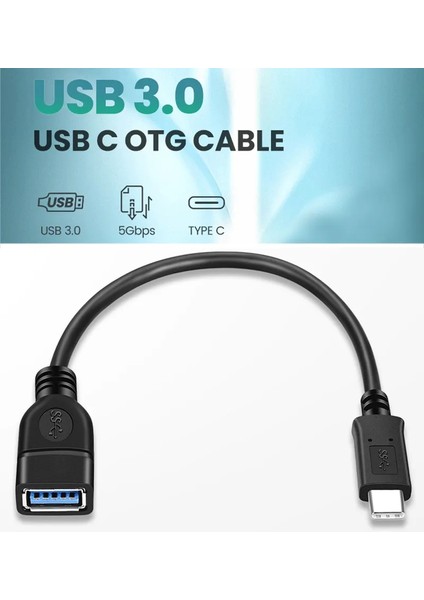 Yeni 2025 USB C USB 3.0 Otg Kablo Type-C Erkek To USB 3.1 Dişi Type-C Otg Veri Aktarma Kablosu Cable Adapter