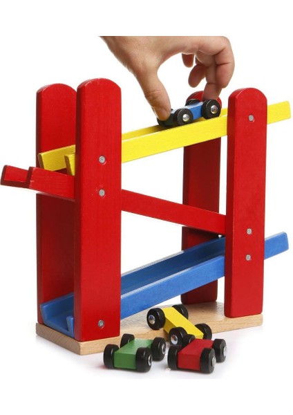 Nessiworld Playwood Ahşap Otopark 5 Araba Ilaveli 382 modelleri