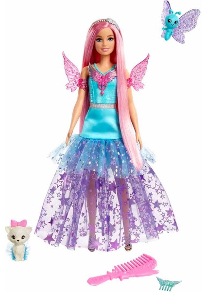 Nessiworld Barbie Sihirli Dokunuş Peri Masalı Elbiseli Bebek HLC31 fiyatları