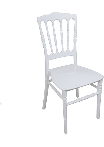 Silver Sandalye Napolyon Beyaz