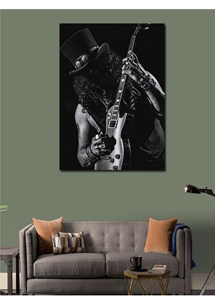 Kanvas Tablo Slash Gitarist 100X140 cm fiyatları