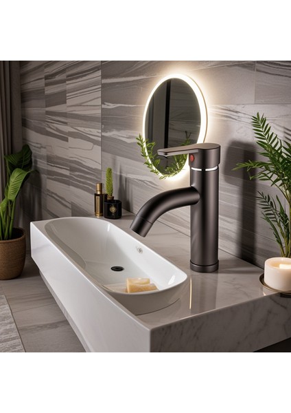 Antrasit Gri Mix Lavabo Bataryası F2 Model 21 cm fiyatları