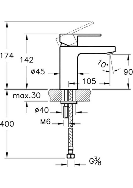 Fold S A42532 Lavabo Bataryası Krom fiyatları