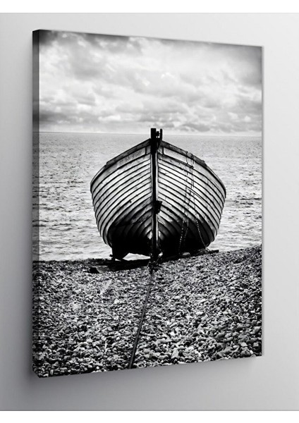 Kanvas Tablo Kıyıdaki Tekne 70X100 cm