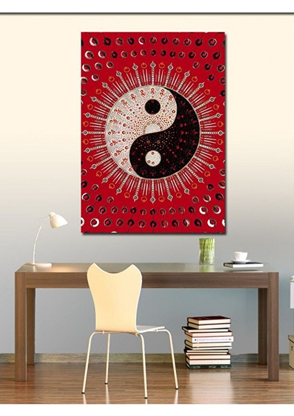 Kanvas Tablo Denge Ying Yang Sembolü 50X70 cm