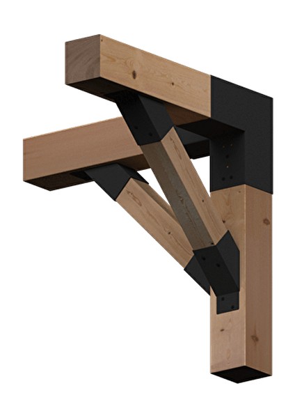 4 x 14 Ahşap Kirişler Için 45FLEX Pergola Payanda Destek Braketi 4 Parça fiyatları