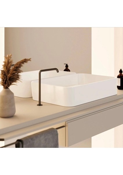 Cerastyle Hera Tezgah Üstü Çanak Lavabo B.deliksiz 60X38