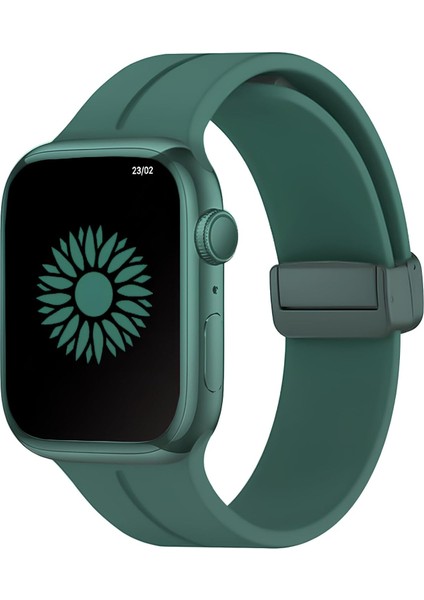 Apple Watch 45MM 44MM 42MM 49MM ile Uyumlu Kordon Guard Renkli Kopma Karşıtı Kordon Ayarlanabilir Manyetik Rahatsız Etmeyen Watch Ultra 2/1 9 8 Se 7 6 5 4 3 2 1 Uyumlu Kordon