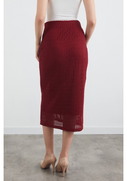 Basic Beli Lastikli Triko Etek modelleri