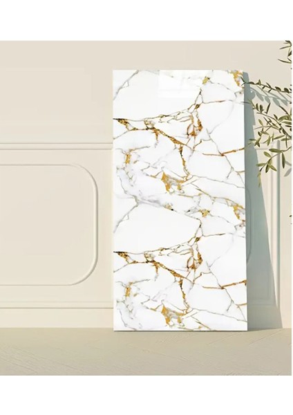 30X60 cm Gold Damar Mermer Desenli Kendinden Yapışkanlı Mutfak Banyo Wc Kaplama Pvc Panel MR10