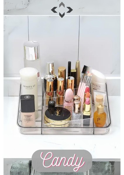 Beyaz Masaüstü Makyaj ve Takı Organizeri, Kristal Kalemlik, Düzenleyici fiyatları