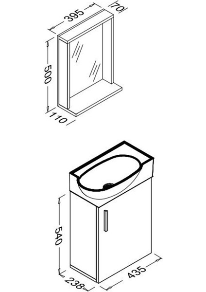 Slim Smart Banyo Dolabı 45X28 cm fiyatları