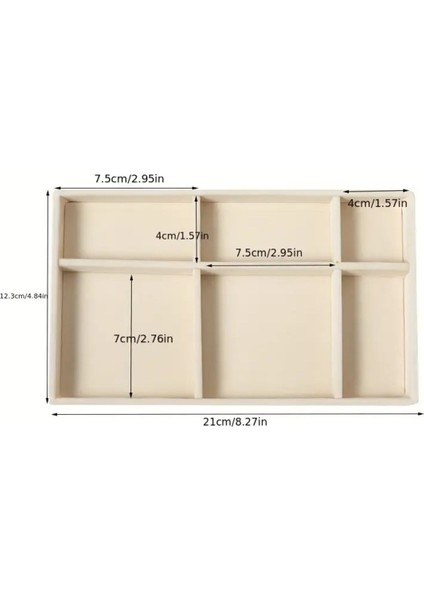 Bej Çekmeceli Takı ve Makyaj Düzenleyici Bölmeli Tepsi modelleri