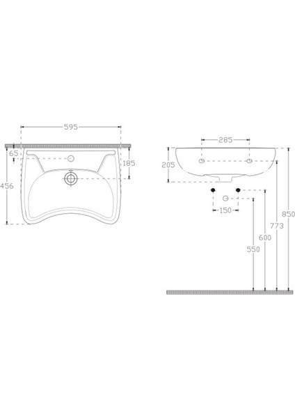 Bedensel Engelli Takım Lavabo 60 cm fiyatları