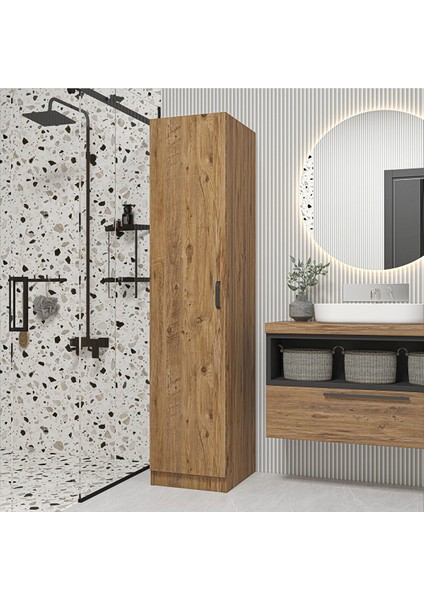 Atlantik Çam Tek Kapaklı 4 Raflı Çok Amaçlı Mutfak Kiler ve Banyo Dolabı fiyatları