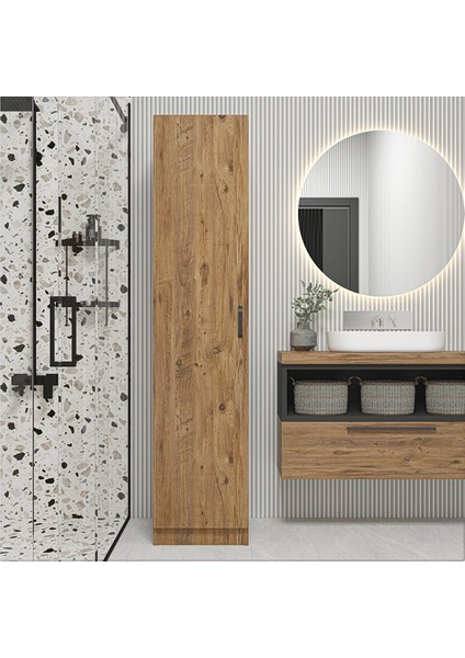 Atlantik Çam Tek Kapaklı 4 Raflı Çok Amaçlı Mutfak Kiler ve Banyo Dolabı modelleri