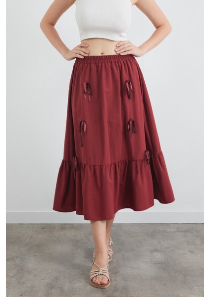 Beli Lastikli Kurdeleli Etek fiyatları