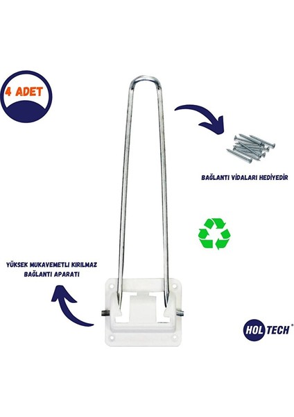 Katlanır Yer Sofrası Leptop Masa Ayağı 4 Adet Metal Özel Üretim 22 cm Ayak