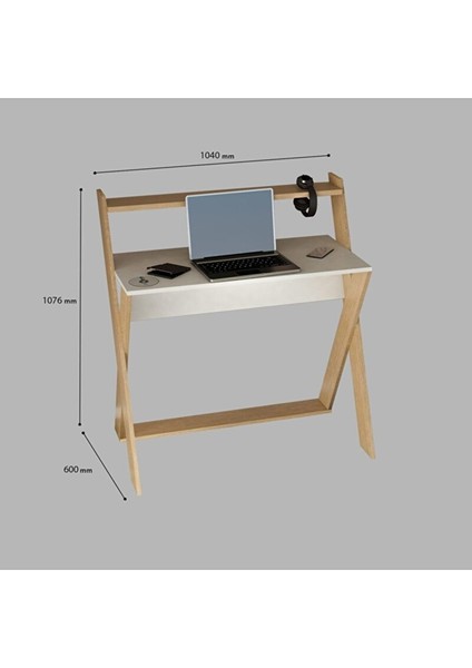 Çalışma- Laptop- Dresuar- Bilgisayar Masası Everest-Beyaz