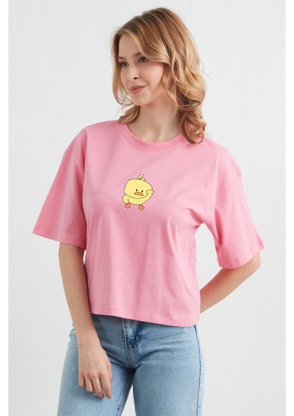 Civciv Baskılı Kısa Kol Tişört fırsatları