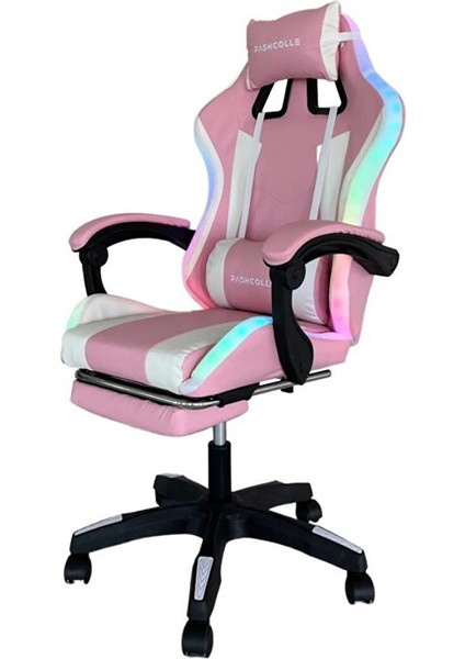 Pink Star Işıklı - Masaj Özellikli Oyuncu Koltuğu Pembe-Beyaz Pembe fiyatları