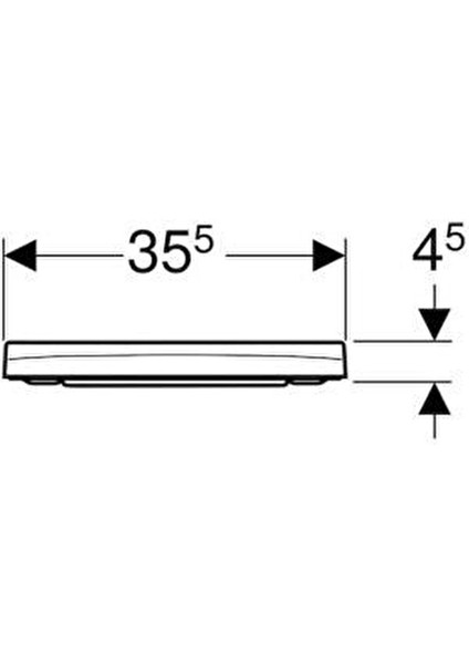 Smyle Square Slim Klozet Kapağı Yavaş Kapanır 500.687.01.1