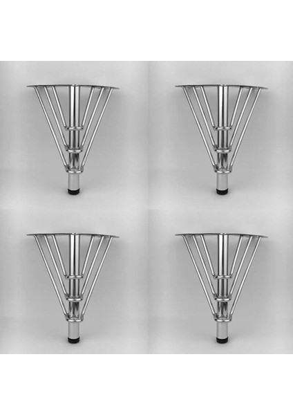 Venüs Model 20CM Krom Metal Mobilya Dolap Koltuk Tv Ünitesi Ayakları