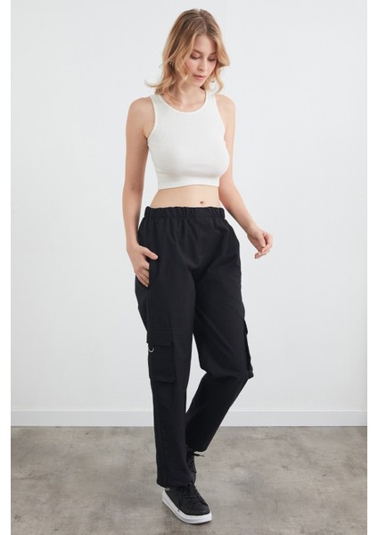 Paçası Stoperli Kargo Cepli Paraşüt Pantolon modelleri