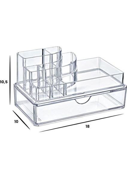Beyaz Çok Amaçlı Çekmece Düzenleyici, Makyaj ve Kalemlik Organizer modelleri