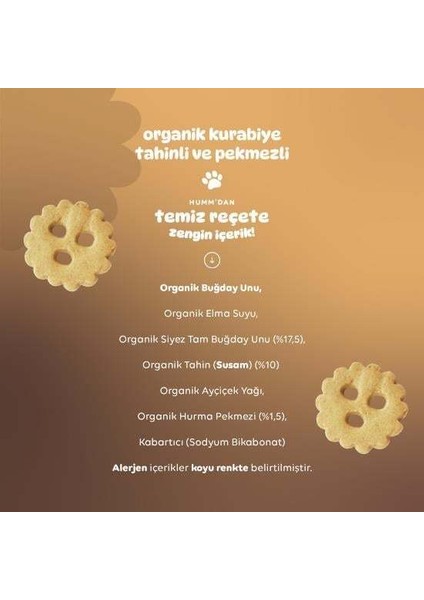 Humm Organik Tahinli ve Pekmezli Vegan Kurabiye 55 Gr fırsatları