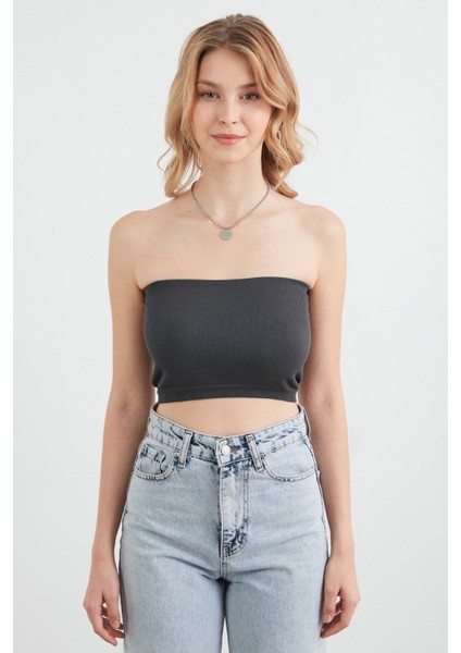 Fitilli Straplez Dikişsiz Büstiyer