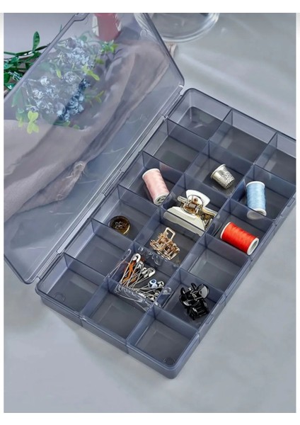 Şık 18 Bölmeli Füme Takı Kutusu, Düzenleyici ve Organizer Hediye fiyatları