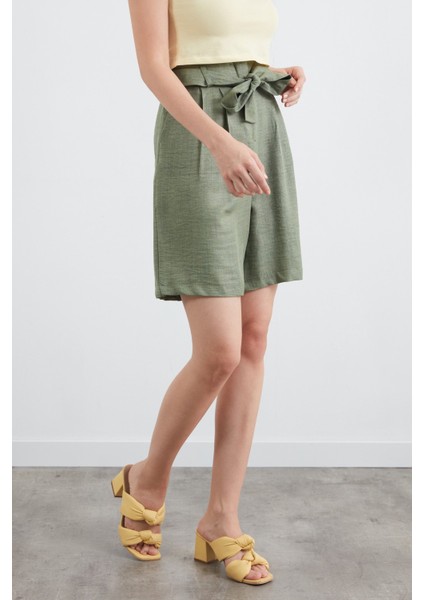 Beli Kuşaklı Cepli Şort fiyatları