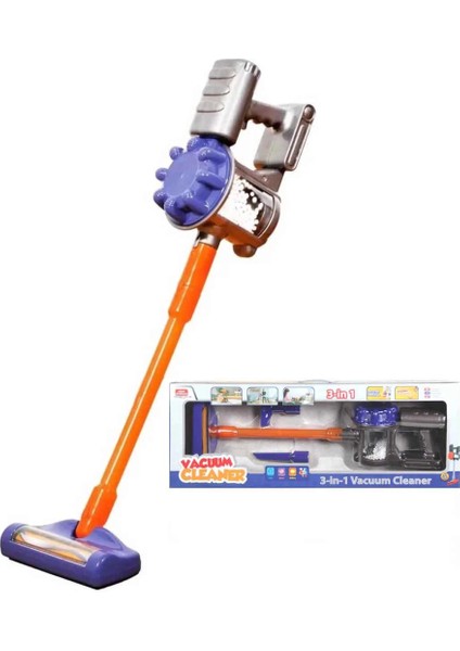 Nessiworld Vacuum Cleaner Pilli Kablosuz Oyuncak Dikey Elektrik Süpürgesi