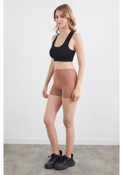 Active Yazı Baskılı Dalgıç Kumaş Biker Tayt fiyatları