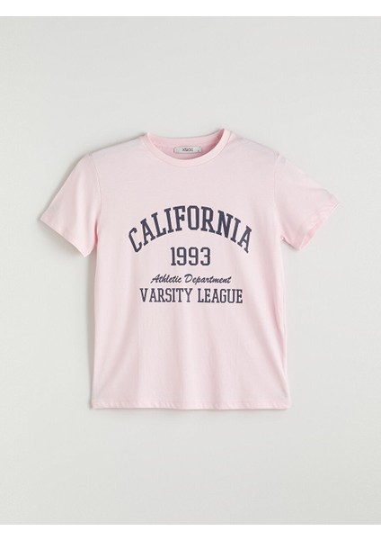 Yeni Sezon Bisiklet Yaka California Baskili Kadin Tisort - S5R062Z8 indirimleri