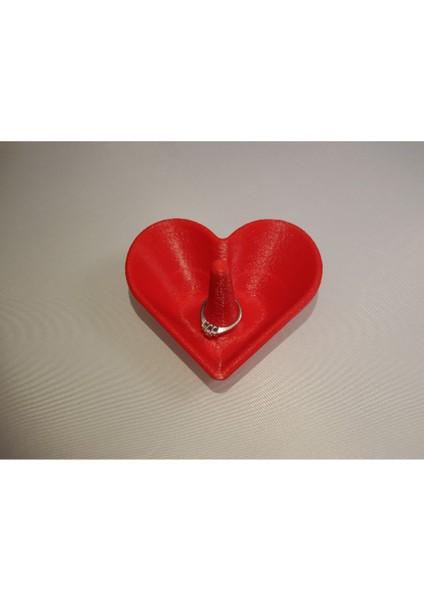 Kalp Şekli Takı ve Küpe Standı, Organizer, Kırmızı Renk modelleri