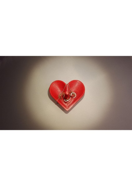 Kalp Şekli Takı ve Küpe Standı, Organizer, Kırmızı Renk fırsatları