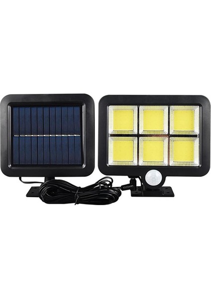 120 Cob LED Solar Panelli 3 Modlu Duvar Lambası