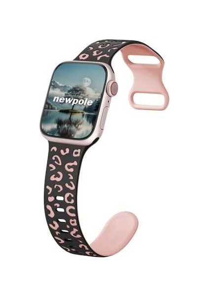 Apple Watch 45MM 44MM 42MM 49MM Uyumlu Leopar Desenli Kordon Kopma Karşıtı Ayarlanabilir Rahatsız Etmeyen Watch Ultra 2/1 9 8 Se 7 6 5 4 3 2 1 Uyumlu Kordon fiyatları