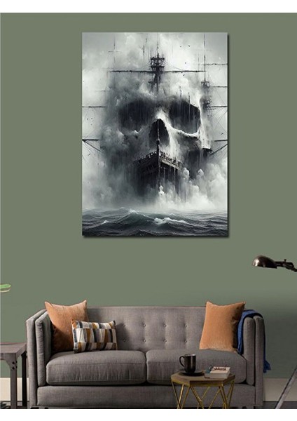 Kanvas Tablo Karanlık Gemi 50X70 cm modelleri